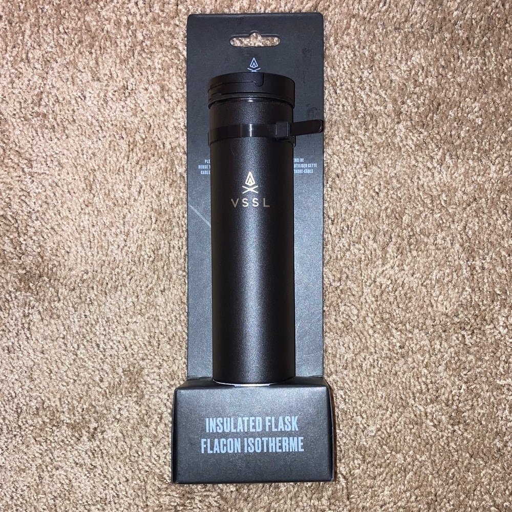 HIGH END FLASK! VSSL Gear Insulated 18/8 Flask Stainless Steel Double Wall $110